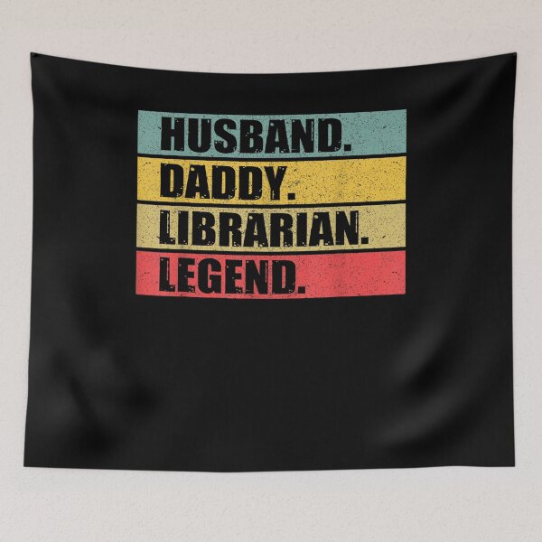 Item preview, Husband Dad Librarian Quote Library Vintage Fathers Day designed and sold by laurader.