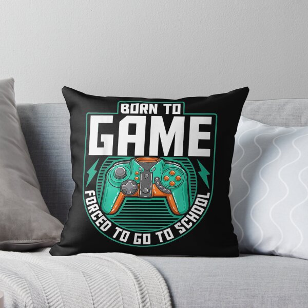 Item preview, Born To Game Forced To Go To School I Funny Gamer Controller designed and sold by laurader.