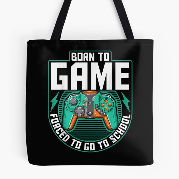 Item preview, Born To Game Forced To Go To School I Funny Gamer Controller designed and sold by laurader.