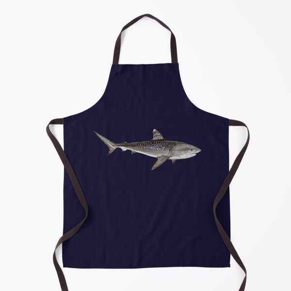 Item preview, TIGER SHARK-Galeocerdo cuvier (navy blue) designed and sold by BEATRIZ ABAITUA.