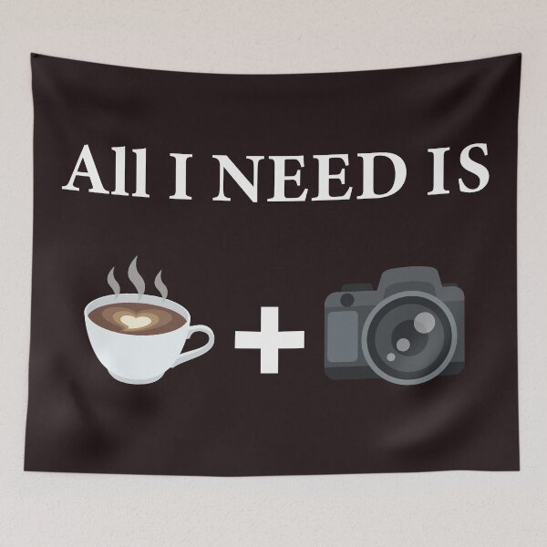 Item preview, all i need is coffee and my camera  designed and sold by Babastyle.