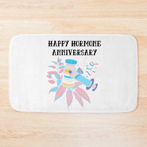 Item preview, Happy Hormone Anniversary - Transgender Pride HRT Celebration  designed and sold by Koiboi11.