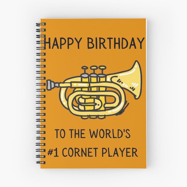 Item preview, 'Happy Birthday to the World's Best Cornet Player' Greeting Card designed and sold by BlakefourDesign.