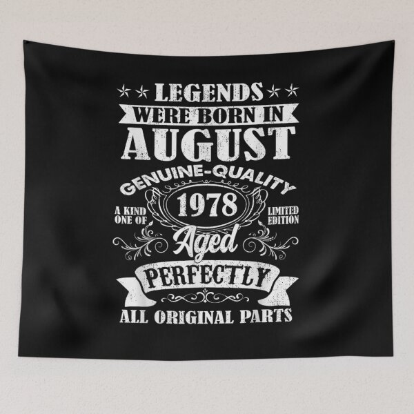 Item preview, Legends Were Born In August 1978 43th Birthday Gifts designed and sold by laurader.