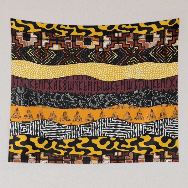 Item preview, Afro Patchwork Print Design 4 designed and sold by KhuKhuZ.