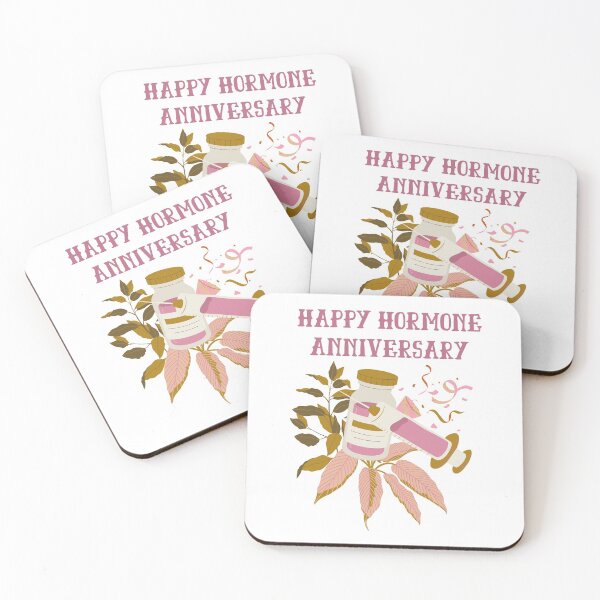 Item preview, Happy Hormone Anniversary - Transgender Pride HRT Celebration  designed and sold by Koiboi11.