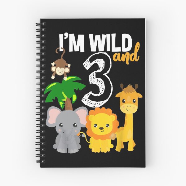 Item preview, I'm Wild and Three Zoo Theme Bday Safari Jungle Animals designed and sold by kristazzsa112.
