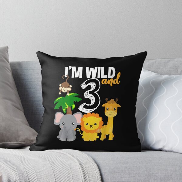 Item preview, I'm Wild and Three Zoo Theme Bday Safari Jungle Animals designed and sold by kristazzsa112.