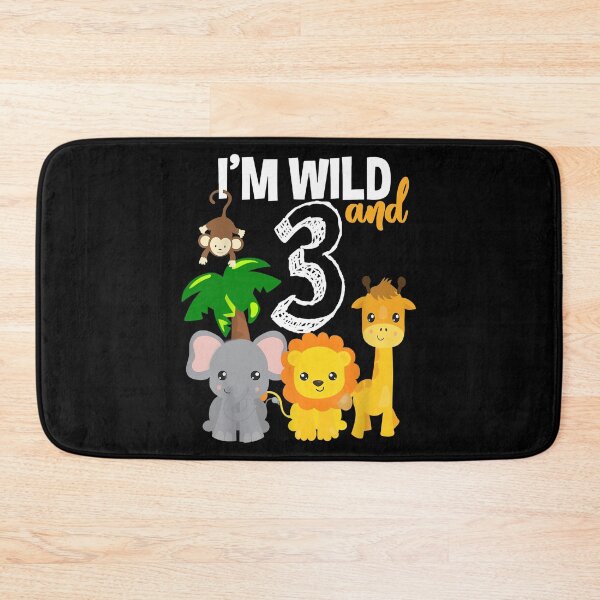 Item preview, I'm Wild and Three Zoo Theme Bday Safari Jungle Animals designed and sold by kristazzsa112.