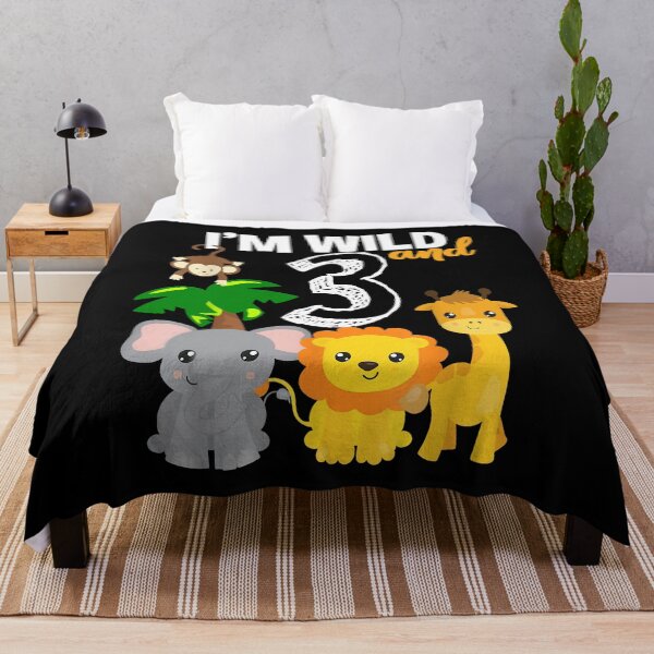 Item preview, I'm Wild and Three Zoo Theme Bday Safari Jungle Animals designed and sold by kristazzsa112.