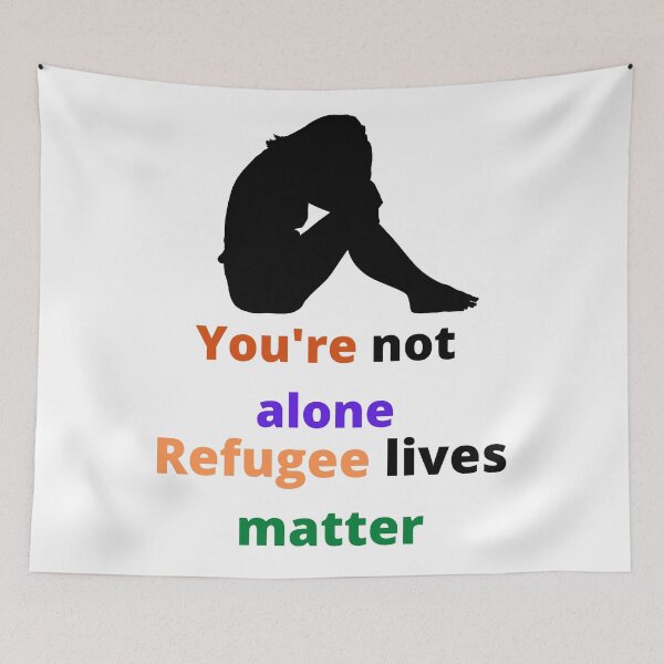Item preview, Refugee lives matter t-shirt  designed and sold by LIQA.