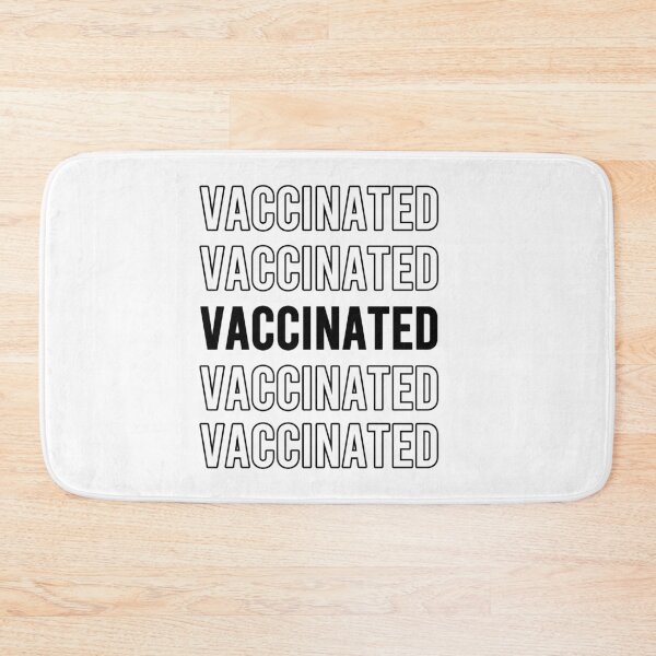 Item preview, Vaccinated Typography Repetition designed and sold by Color-Sparkle.