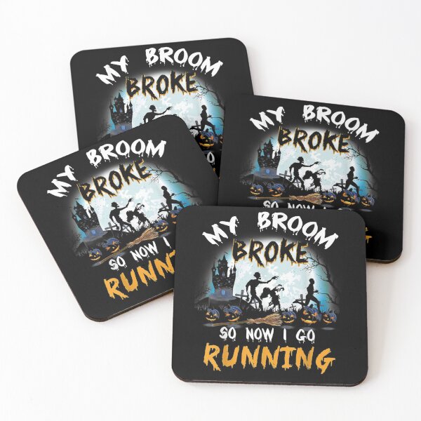Item preview, My Broom Broke So Now I Go Running Funny Zombie Gift designed and sold by jerrie9.