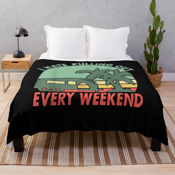 Item preview, Funny Rv Camping I Hate Pulling Out Retro Camper designed and sold by laurader.