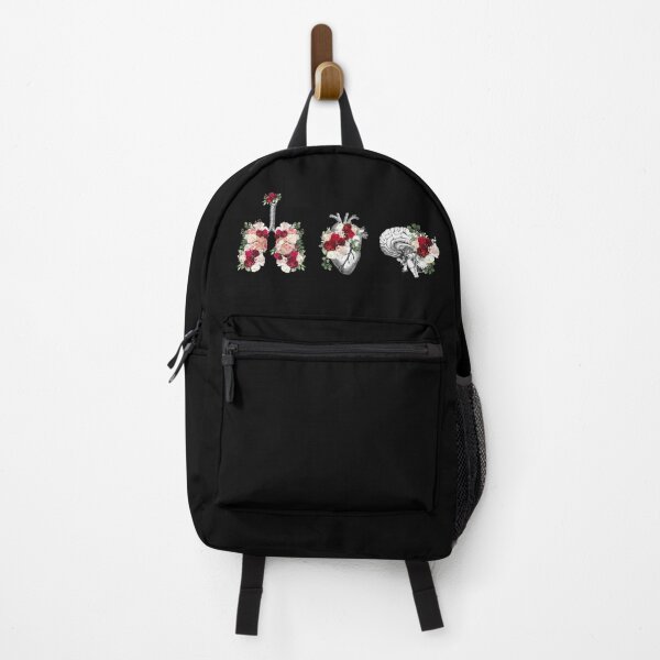 Item preview, Heart, brain and lungs, floral anatomy with roses and flowers, art and anatomy with botanical elements designed and sold by Collagedream.
