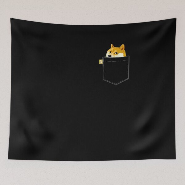 Item preview, Moneda doge divertida Dogecoin de bolsillo falso a la luna designed and sold by jerrie9.