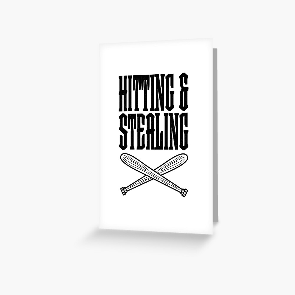 "Hitting and Stealing Baseball Softball Player Coach Fan Hit & Steal