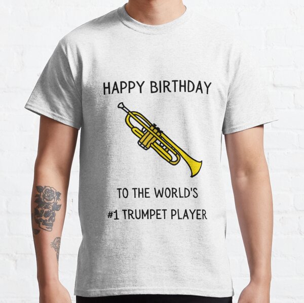 Trumpet Heartbeat Trumpet Player Band Gift' Men's 50/50 T-Shirt