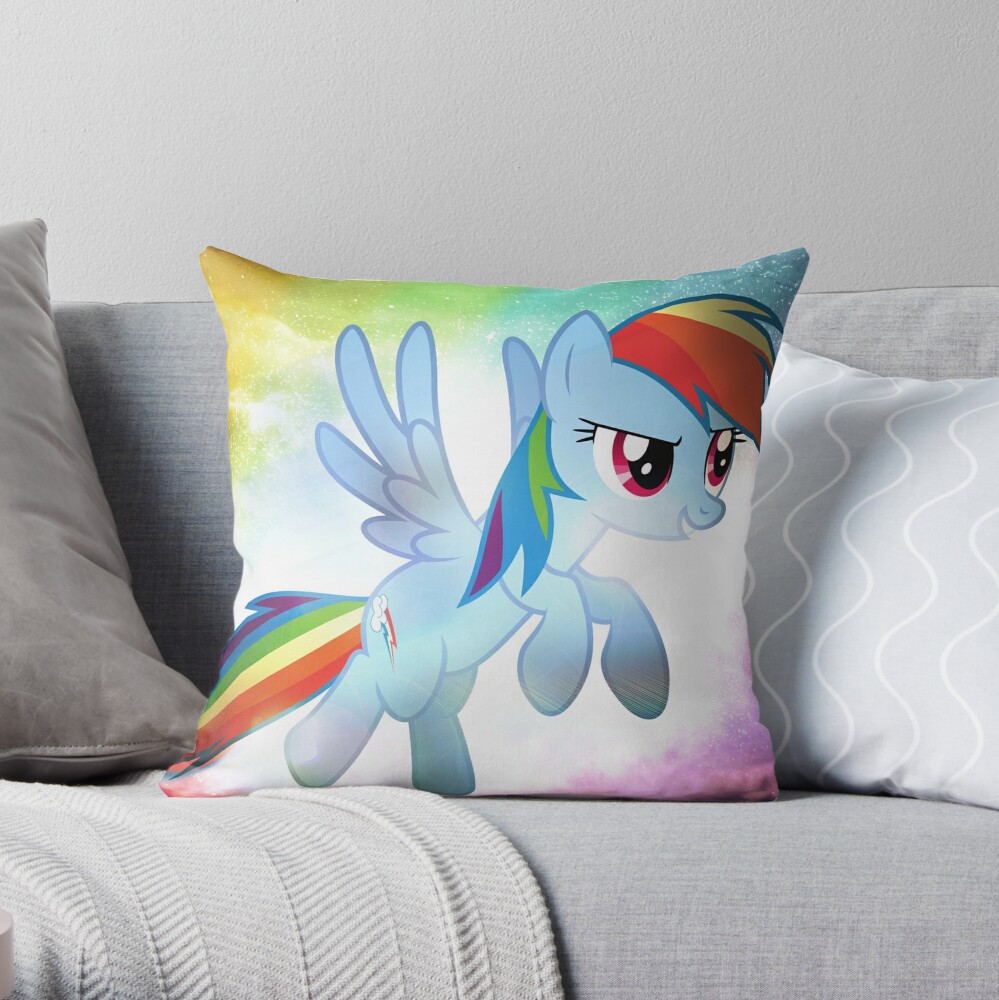 rainbow dash cloud pillow