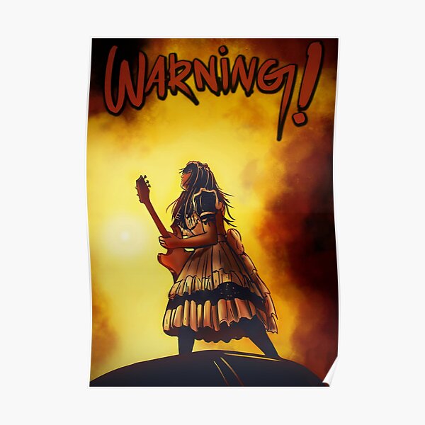 Playing On The Guitar Poster
