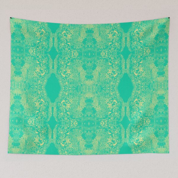 Item preview, Attach, Let Live Tree Lichen Teal Yellow designed and sold by SpiritGifts.