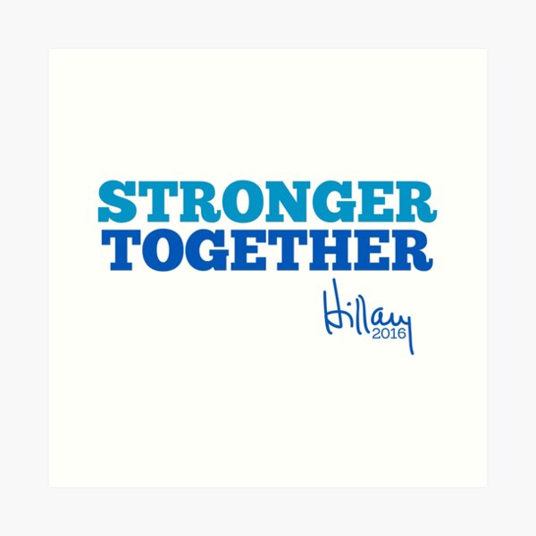 Stronger Together Art Print