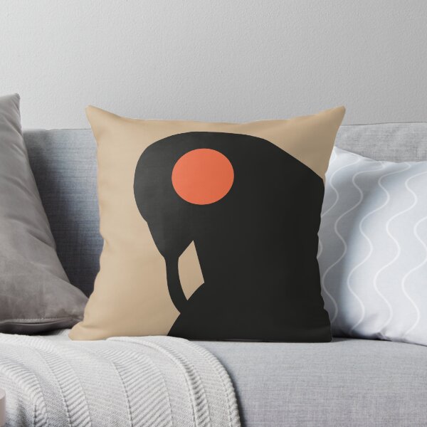 Songbird, Guardian of Columbia, with background Throw Pillow