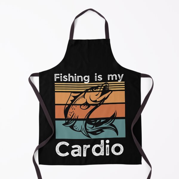 Item preview, Fishing is my cardio funny fishing cartoon for summer designed and sold by PunMan Army.