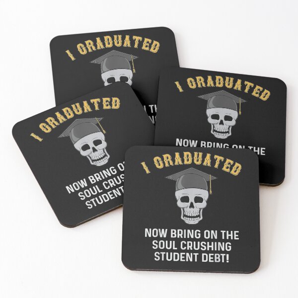 Item preview, Funny Soul Crushing Student Debt Graduation Skull Design designed and sold by jerrie9.