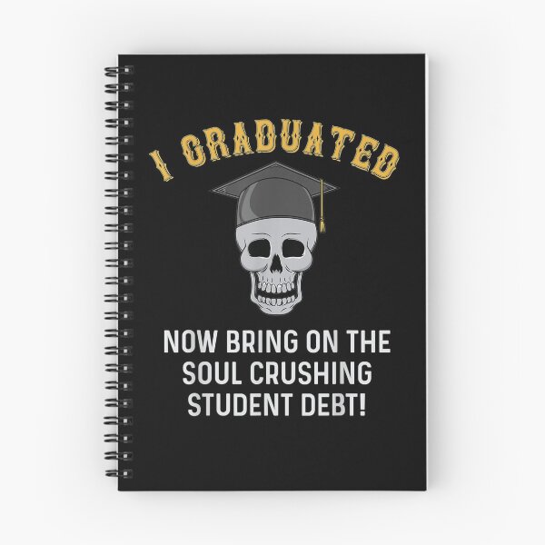 Item preview, Funny Soul Crushing Student Debt Graduation Skull Design designed and sold by jerrie9.