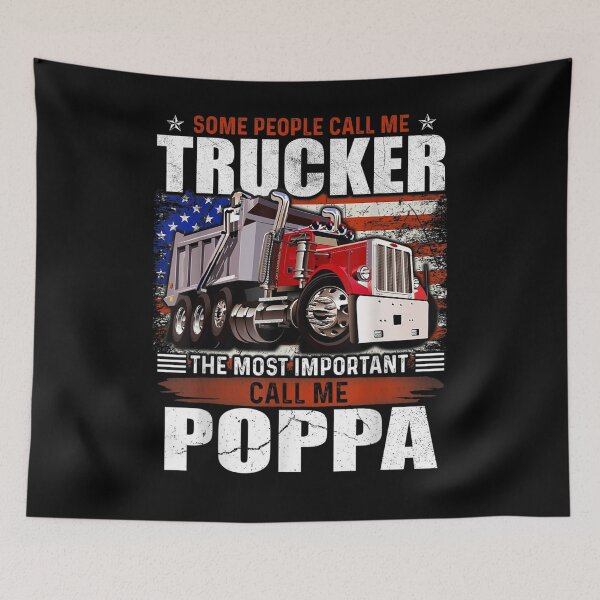 Item preview, Some People Call Trucker The Most Important Call Me Poppa designed and sold by jerrie9.
