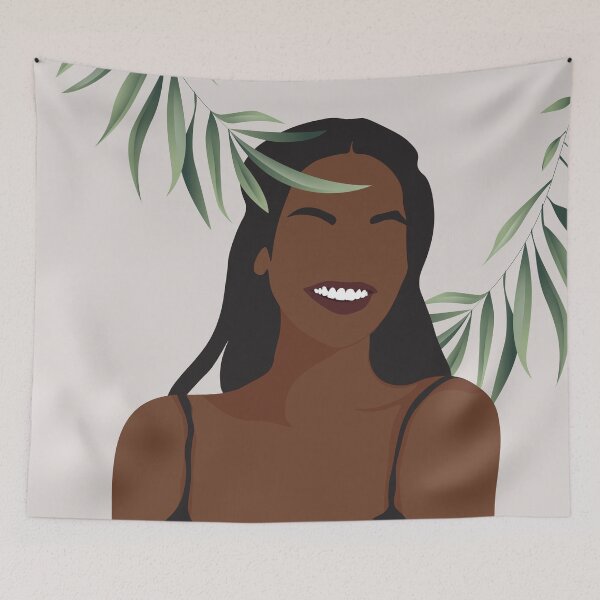 Item preview, Beauty Black Giral Minimal Faceless Vector designed and sold by SithCreation.