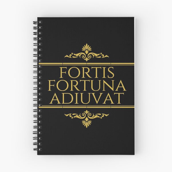 Item preview, Fortis Fortuna Adiuvat - Fortune Favors the Bold - Stacked Gold - Latin Phrases designed and sold by ElementJourney.