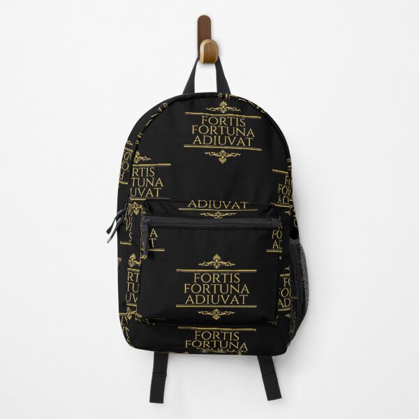 Vista previa del artículo con la obra «Fortis Fortuna Adiuvat - Fortune Favors the Bold - Stacked Gold - Latin Phrases», diseñado y vendido por ElementJourney.