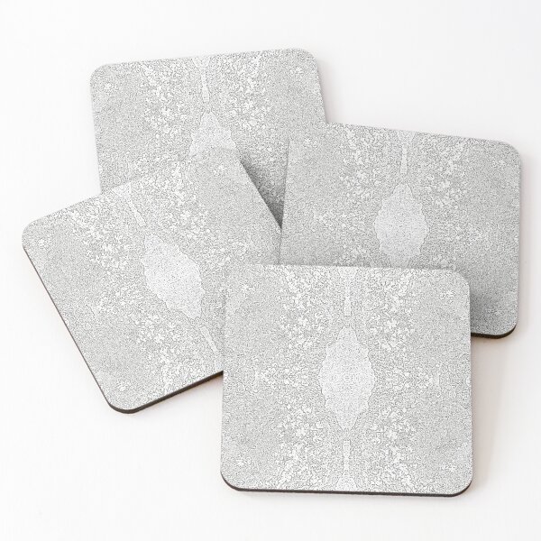 Item preview, Attach, Let Live Tree Lichen Lace Grey White designed and sold by SpiritGifts.