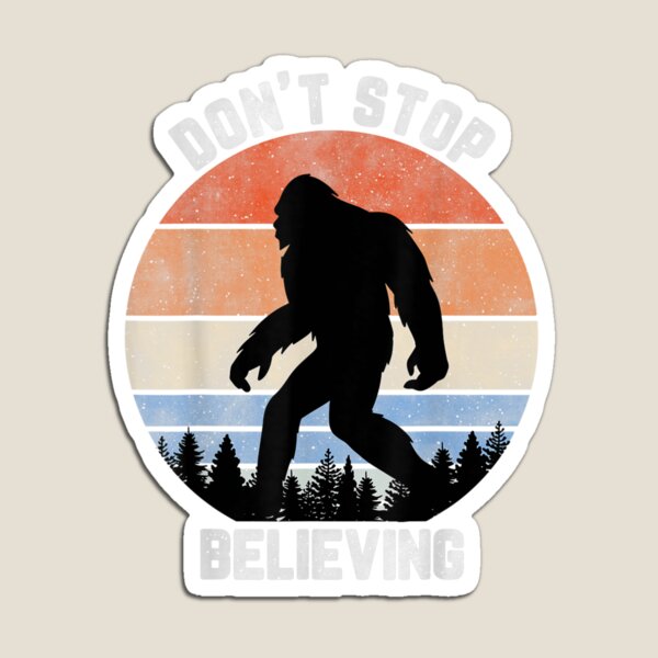 Believe Yeti Fridge Magnet - Cute Winter Sasquatch Magnets 2.25