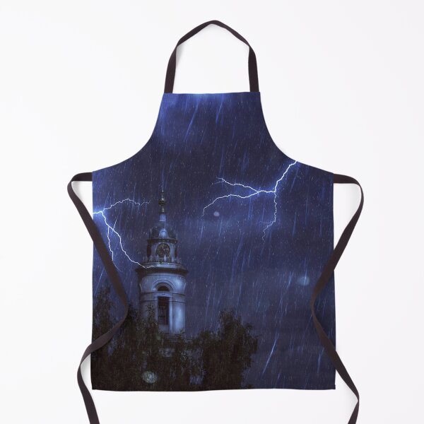 Item preview, Old chapel in rainy night designed and sold by AnnArtshock.