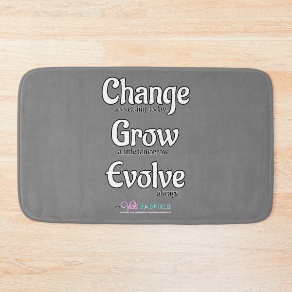 Item preview, Change Grow Evolve : Inspirational Quote - white text w black outline ~ Vicki Hadfield designed and sold by Printable Pressies.