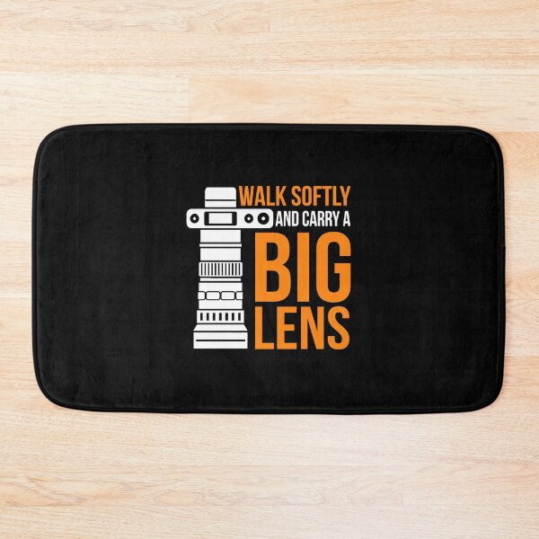 Item preview, Walk Softly And Carry A Big Lens Funny Photographer Gift designed and sold by beckergree.