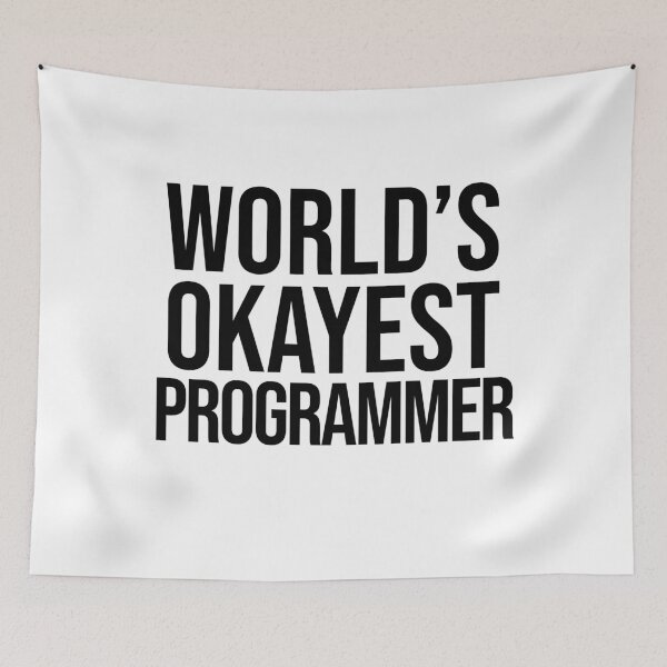 Item preview, World's Okayest Programmer designed and sold by TeesYouWant.