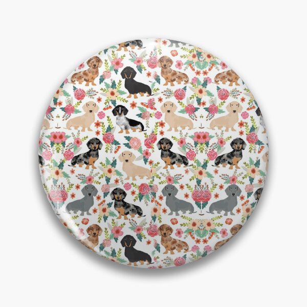 Item preview, Floral Dachshunds & Lovely Flowers designed and sold by Clitus.