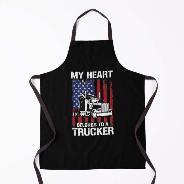 Item preview, My Heart Belongs To A Trucker Truck Wife Trucker designed and sold by zpruby.