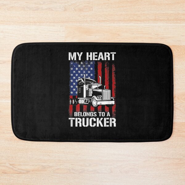 Item preview, My Heart Belongs To A Trucker Truck Wife Trucker designed and sold by zpruby.