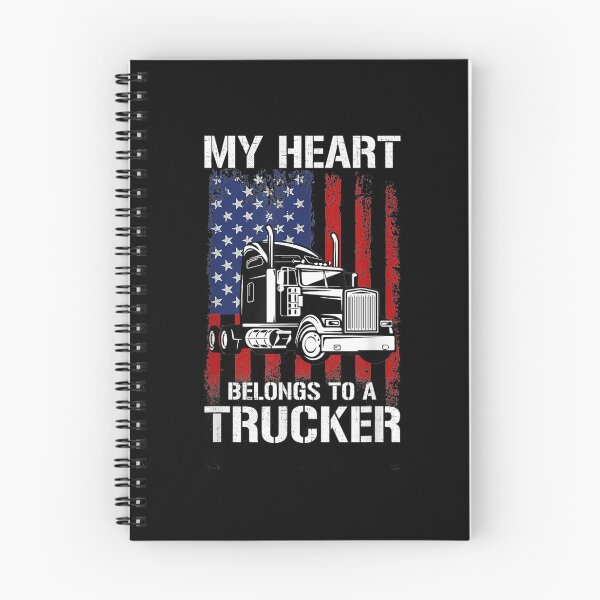 Item preview, My Heart Belongs To A Trucker Truck Wife Trucker designed and sold by zpruby.