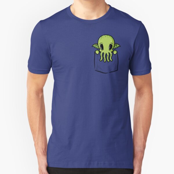 Pocket Cthulhu Slim Fit T-Shirt