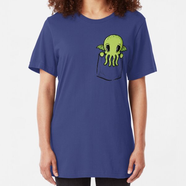 Pocket Cthulhu Slim Fit T-Shirt