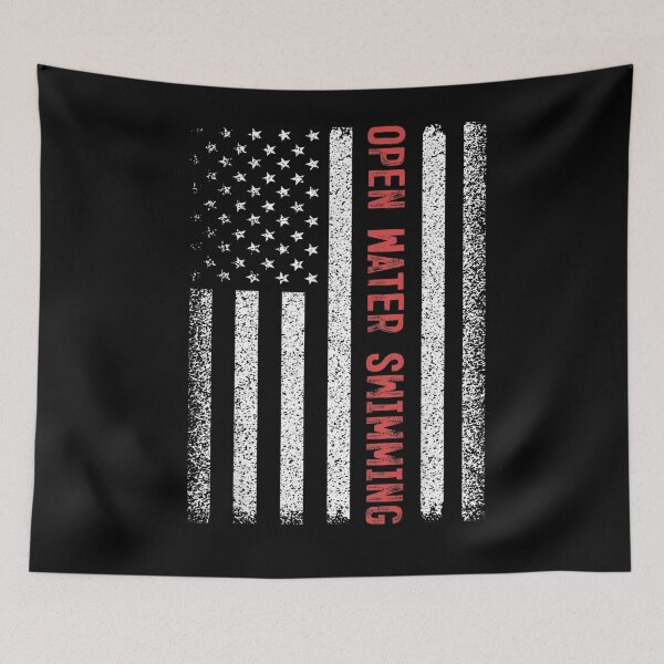 Item preview, Open Water Swimming American Flag 4th Of July designed and sold by zpruby.