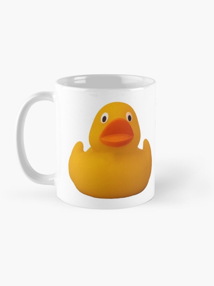Alternate view of Photograph of a rubber duck against a plain background Coffee Mug