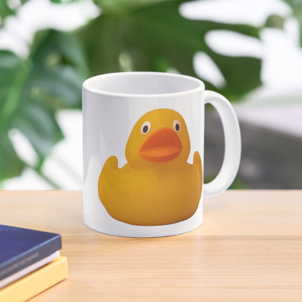 Photograph of a rubber duck against a plain background Coffee Mug