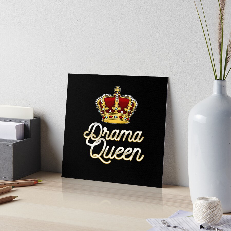 Drama Queen Gold Crown Sticker – Big Moods